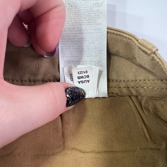 Banana Republic Authentic Chino Flat Front Short - whiskey, size 12 - Picture 8 of 12